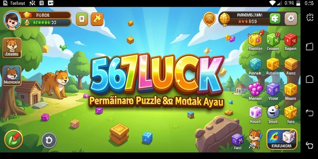 Tampilan gameplay puzzle menantang di 567LUCK.