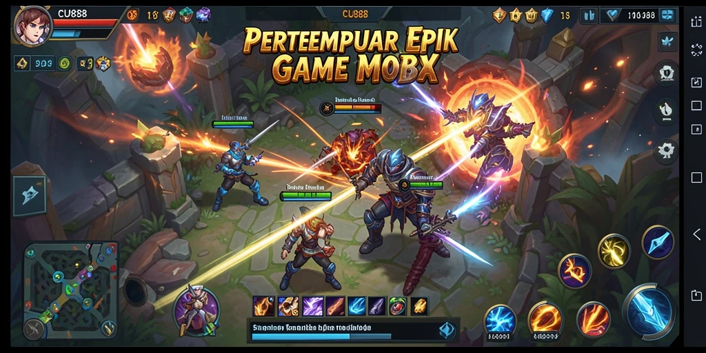 Tampilan luar biasa dari gameplay CU888 yang seru.