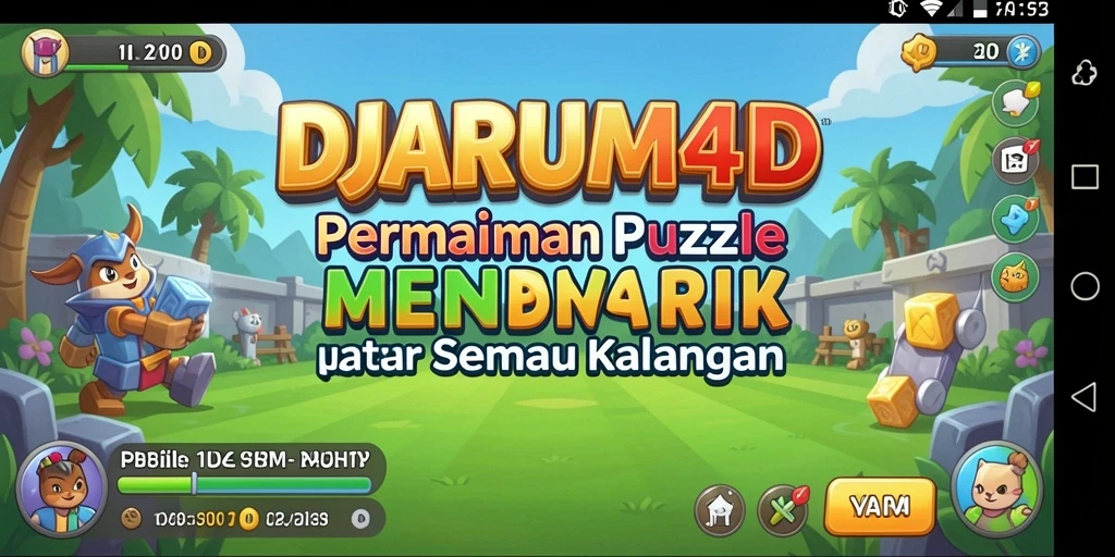 Screenshot utama DJARUM4D menampilkan gameplay Puzzle yang menantang.
