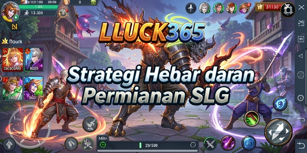 Tampilan gameplay strategis yang mendebarkan dalam LUCK365.