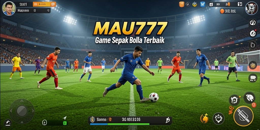 Tampilan gameplay menarik dari MAU777 dalam pertandingan sepak bola.