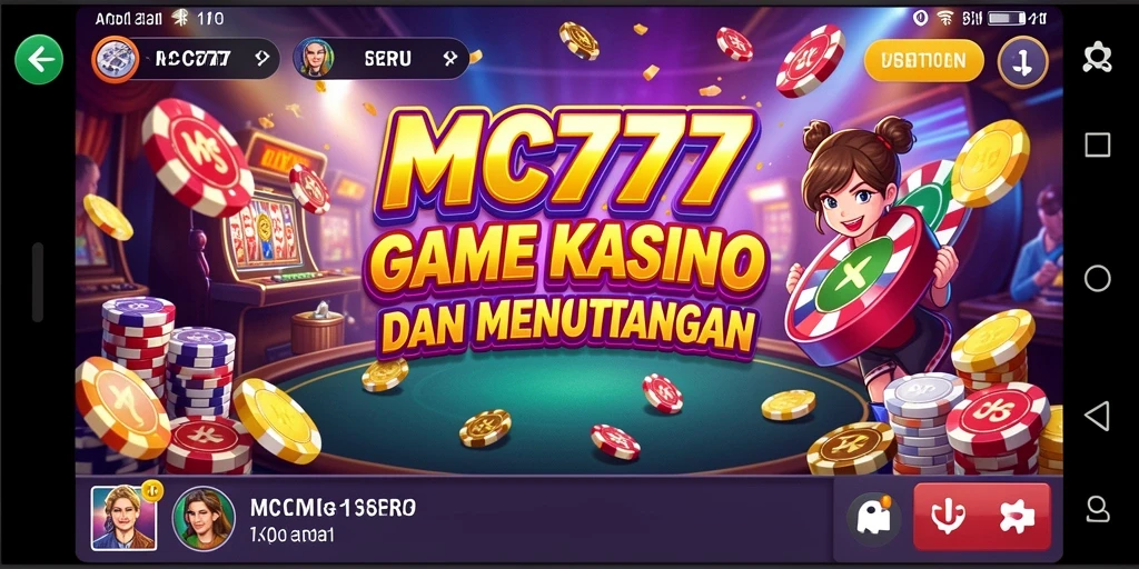 Screenshot utama MC777 menampilkan gameplay Kasino yang mengasyikkan dan interaktif.