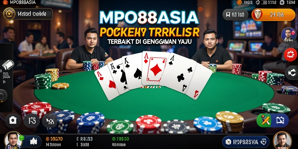 Screenshot gameplay <strong>MPO88ASIA</strong> yang menunjukkan aksi seru permainan Poker.