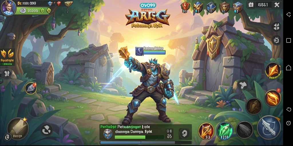 Screenshot OVO99 menampilkan aksi seru dalam pertarungan ARPG.