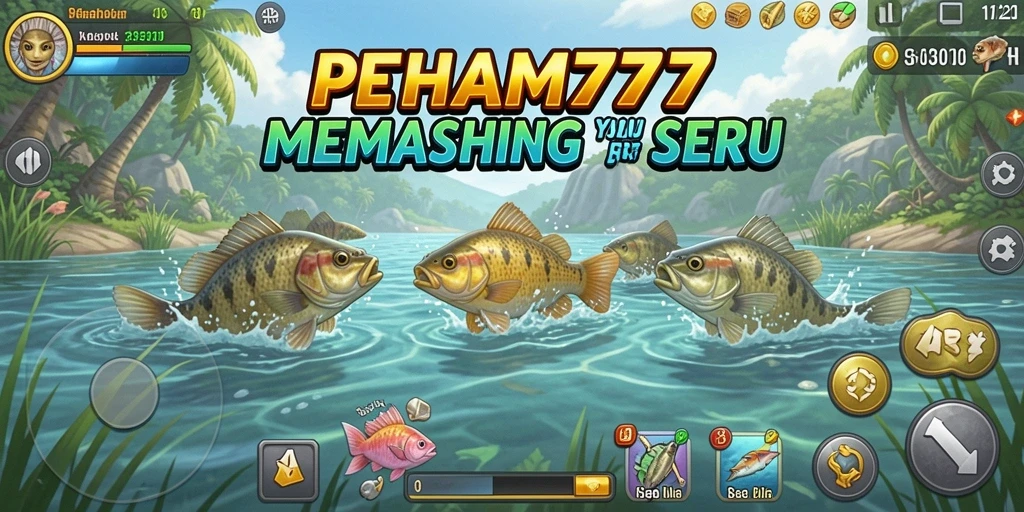 Tampilan menarik dari gameplay memancing PAHAM777 yang seru.
