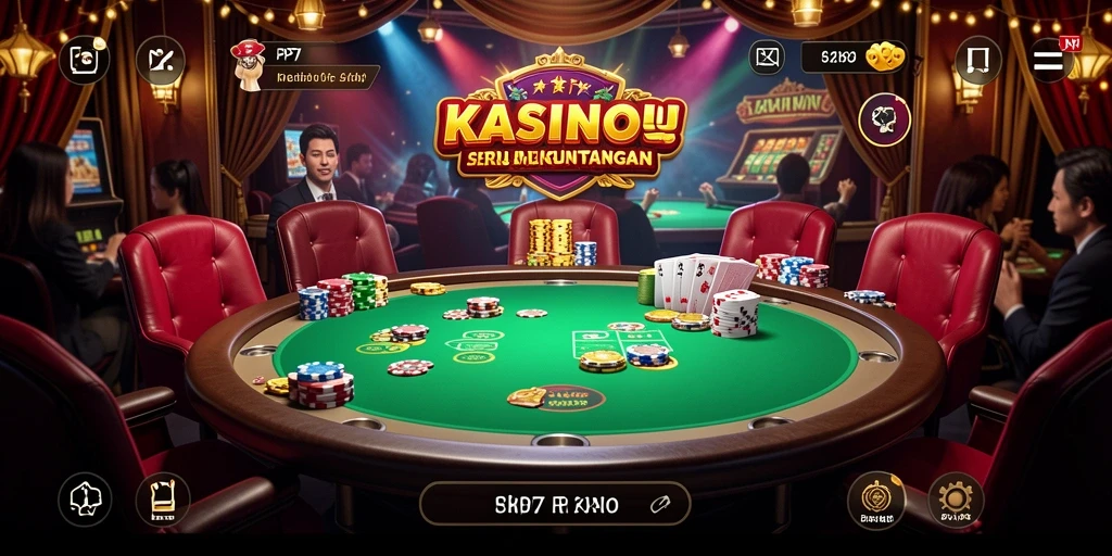 Screenshot gameplay PP7 yang menampilkan keseruan permainan Kasino.