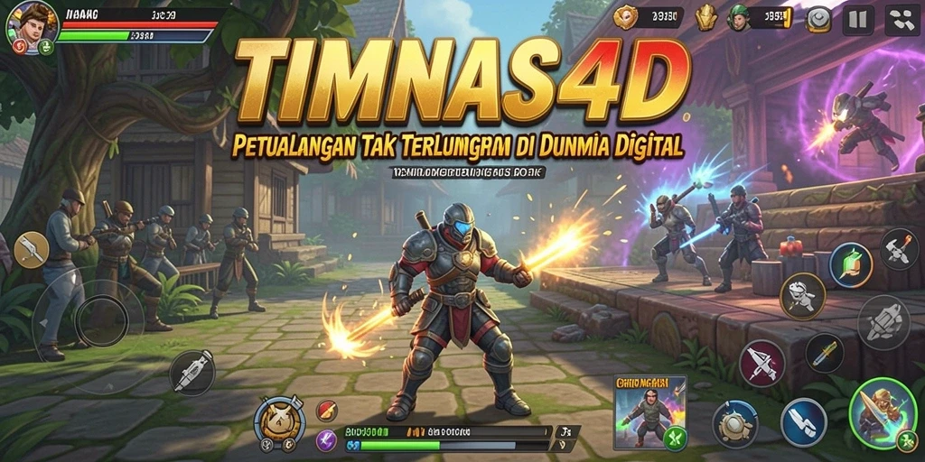 Screenshot gameplay TIMNAS4D menampilkan aksi seru di dunia petualangan.