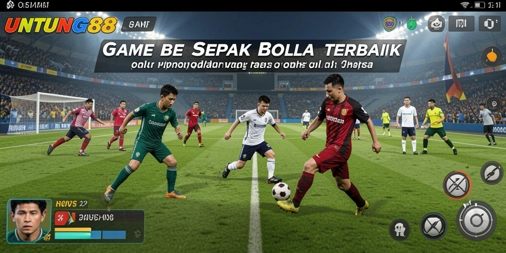 Screenshot gameplay UNTUNG88 yang menampilkan keasikan bertanding sepak bola.