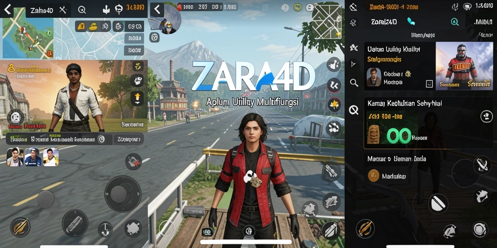 Tampilan antarmuka ZARA4D yang sederhana dan intuitif.