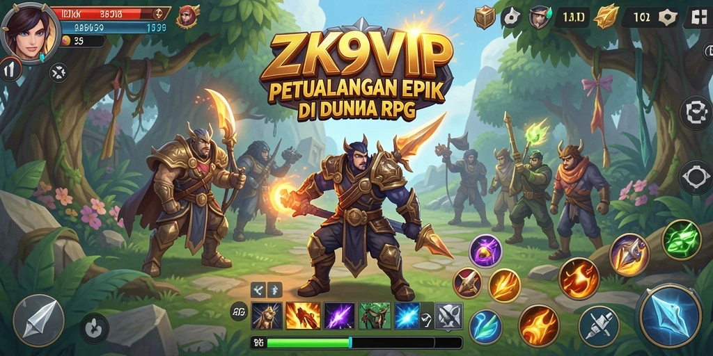 Tangkapan layar menampilkan pertarungan seru dalam ZK9VIP.